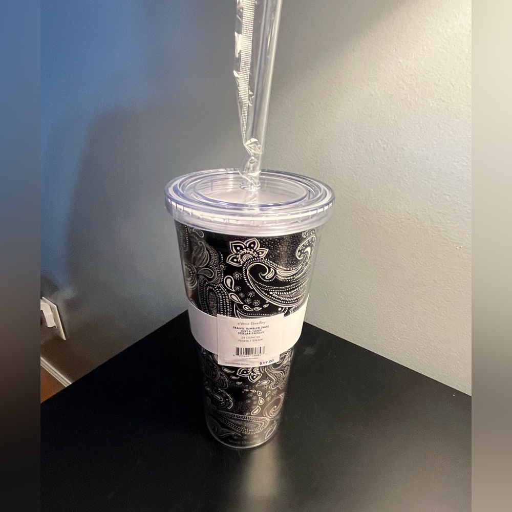 Vera Bradley 24 oz travel tumbler. NWT